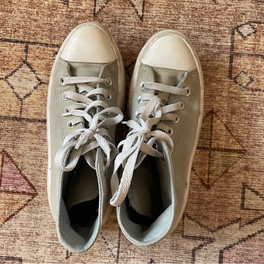 Converse All Star Move Platform High-Top Sneakers - Sage Green - Picture 8 of 11